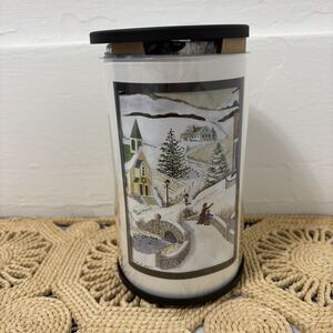 New Partylite Express It! Village Scene Votive Luminary Holder